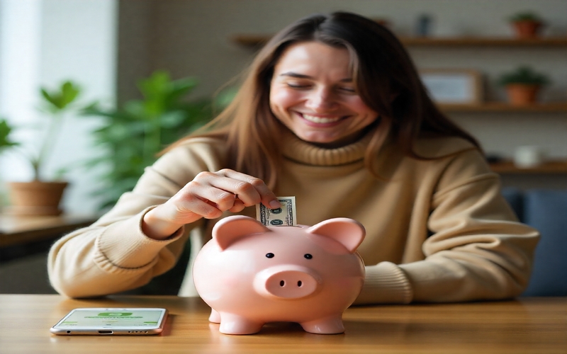 Financial tips for beginners including emergency fund, saving, avoiding debt, and learning about money